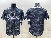 Men's Los Angeles Rams Blank Grey Navy With Patch Cool Base Stitched Baseball Jersey,baseball caps,new era cap wholesale,wholesale hats